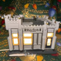 Dept 56 White Castle Hamburger Original Snow Village Light-Up Ceramic Christmas