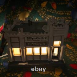 Dept 56 White Castle Hamburger Original Snow Village Light-Up Ceramic Christmas