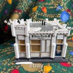 Dept 56 White Castle Hamburger Original Snow Village Light-Up Ceramic Christmas