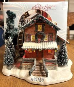 Dept. 56 Winters Frost Creek Mill House Magic of Winter Lighted Village RARE