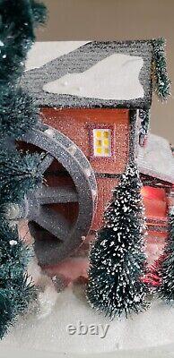 Dept. 56 Winters Frost Creek Mill House Magic of Winter Lighted Village RARE