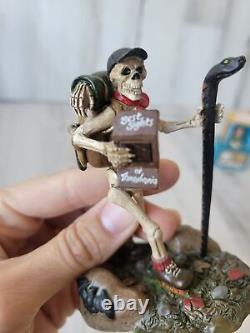 Dept 56 boneadventure skeleton hiking hiker best sites Transylvania Halloween