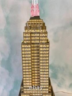 Dept 56 -empire State Building 59207 Rare Christmas In The City See Notes