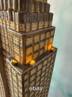 Dept 56 -empire State Building 59207 Rare Christmas In The City See Notes