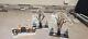 Dept 56 lot of lighted accessories and adapter, used, tested and all pieces work