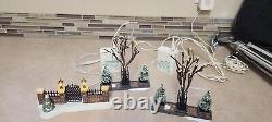 Dept 56 lot of lighted accessories and adapter, used, tested and all pieces work