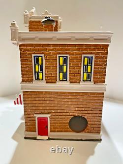 Dept 56 snow village coca cola corner drug store, delivery truck, delivery men