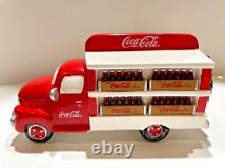 Dept 56 snow village coca cola corner drug store, delivery truck, delivery men