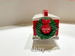 Dept 56 snow village coca cola corner drug store, delivery truck, delivery men