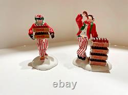 Dept 56 snow village coca cola corner drug store, delivery truck, delivery men