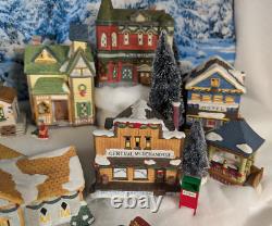 Dickens Collectibles 29 Piece Village, 12 Houses, 8 Trees, 9 Accessories