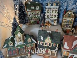 Dickens Collectibles 29 Piece Village, 12 Houses, 8 Trees, 9 Accessories