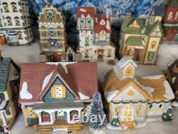 Dickens Collectibles 29 Piece Village, 12 Houses, 8 Trees, 9 Accessories