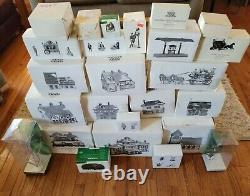 Dickens Village Dept 56 Heritage Collection Huge Lot of 23 Boxes & Accessories