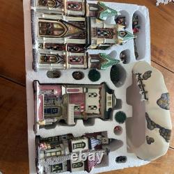 Dickens Village Set Vintage Complete Houses Skating Rink People Christmas K-Mart