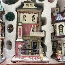 Dickens Village Set Vintage Complete Houses Skating Rink People Christmas K-Mart