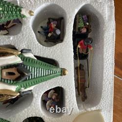 Dickens Village Set Vintage Complete Houses Skating Rink People Christmas K-Mart