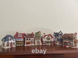 Dickens Village Shops Department 56 Set of 7 Pristine Condition