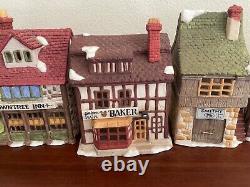 Dickens Village Shops Department 56 Set of 7 Pristine Condition