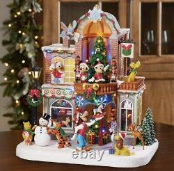 Disney Animated Holiday Illuminated Toy Shop with Music I NEW 2024