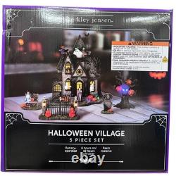 Disney Berkley Jensen Animated Halloween Village, 5 pc