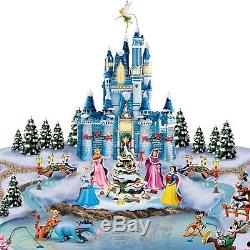 Disney Christmas Cove Illuminated Village Sculpture Princesses Mickey Minnie NEW
