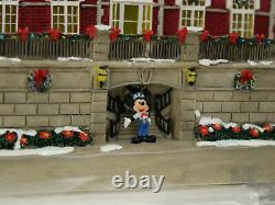 Disney Christmas Village Train Station Building Mickey NIB MIB 44315 OOP Retired