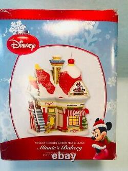 Disney Department 56 Mickey's Merry Christmas Village Minnie's Bakery