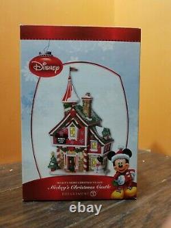 Disney Dept 56 Mickey's Mouse Merry Christmas Castle Store House Shop Village