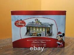 Disney Dept 56 Minnie's Diner Restaurant Cafe Mickey Merry Christmas Village