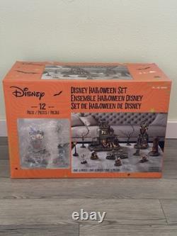 Disney Halloween Spooky Village Town Haunted House Music Sounds Costco 12 Pcs
