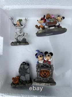 Disney Halloween Spooky Village Town Haunted House Music Sounds Costco 12 Pcs