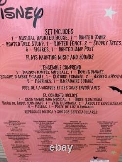 Disney Halloween Spooky Village Town Haunted House Music Sounds Costco 12 Pcs
