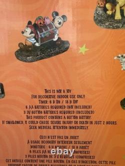 Disney Halloween Spooky Village Town Haunted House Music Sounds Costco 12 Pcs