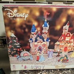 Disney Princess 12 Piece Lighted Porcelain Village Read Description