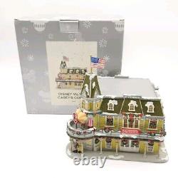 Disney Village Main Street Christmas Casey's Corner Lighted Store Figurine House