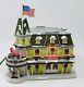 Disney Village Main Street Christmas Casey's Corner Lighted Store Figurine House