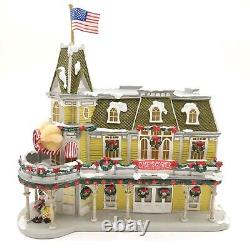 Disney Village Main Street Christmas Casey's Corner Lighted Store Figurine House