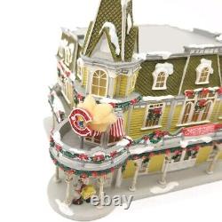 Disney Village Main Street Christmas Casey's Corner Lighted Store Figurine House