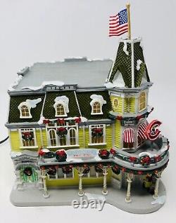 Disney Village Main Street Christmas Casey's Corner Lighted Store Figurine House