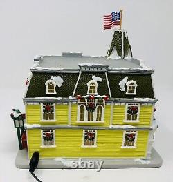 Disney Village Main Street Christmas Casey's Corner Lighted Store Figurine House