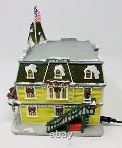 Disney Village Main Street Christmas Casey's Corner Lighted Store Figurine House