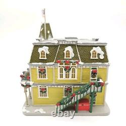 Disney Village Main Street Christmas Casey's Corner Lighted Store Figurine House