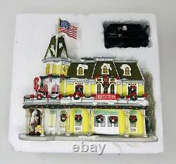 Disney Village Main Street Christmas Casey's Corner Lighted Store Figurine House