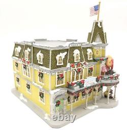 Disney Village Main Street Christmas Casey's Corner Lighted Store Figurine House
