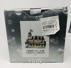 Disney Village Main Street Christmas Casey's Corner Lighted Store Figurine House
