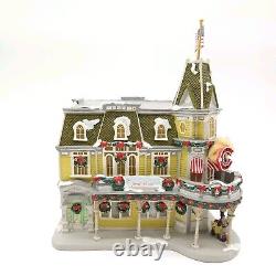 Disney Village Main Street Christmas Casey's Corner Lighted Store Figurine House