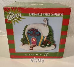 Dr Seuss The Grinch Dept 56 Who-Ville TREES & WREATHS Christmas RARE