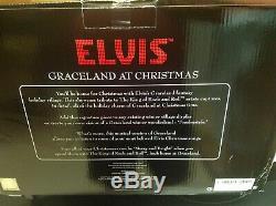 Elvis Presley Graceland At Christmas Musical Porcelain House