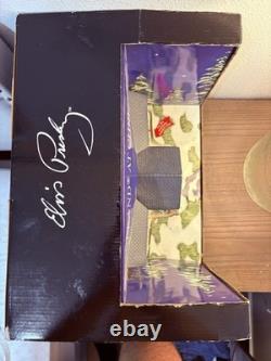 Elvis Presley Graceland at Christmas Lighted Musical Village House Retired Rare